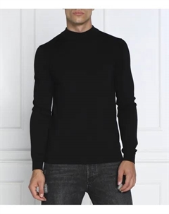 Шерстяной свитер Сан-Маттео Regular fit, черный Hugo
