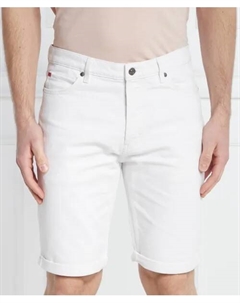 Джинсовые шорты Tapered fit, белый Hugo