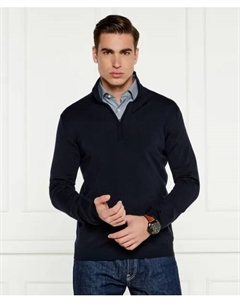 Шерстяной свитер Сан Пепе-м1 Regular fit, синий Hugo