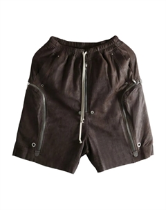 Шорты с кулиской и карманом на молнии Bauhaus Bela, коричневый Rick owens