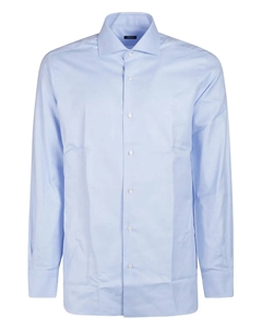 Рубашка из хлопка на пуговицах, синий Barba