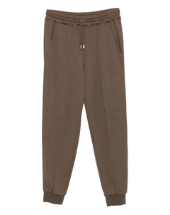 Спортивные брюки из хлопкового микса, коричневый Eleventy