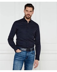 Рубашка Slim fit, синий Calvin klein