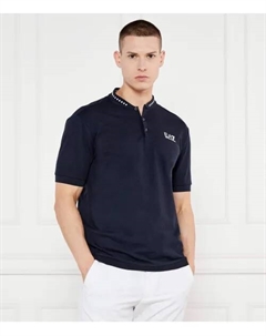Футболка поло Slim fit, синий Ea7