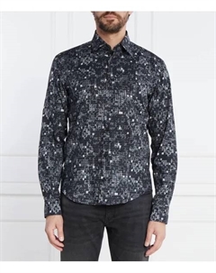 Рубашка Hermo Slim fit, серый Hugo