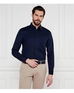 Рубашка Slim fit, синий Calvin klein