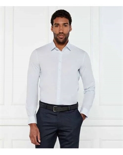 Рубашка Slim fit, синий Calvin klein