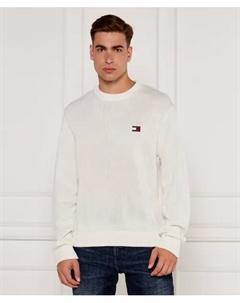 Свитер Regular fit, белый Tommy jeans