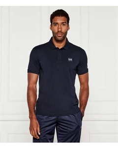 Футболка поло Slim fit, синий Ea7