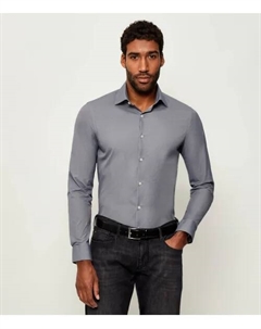 Рубашка Slim fit, серый Calvin klein