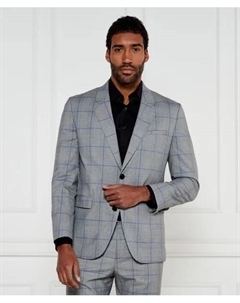 Элегантная куртка kris231x Modern fit, серый Hugo