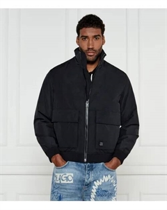 Бомбер beren2511 Regular fit, черный Hugo