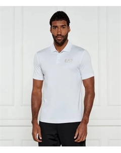 Футболка поло Slim fit, белый Ea7