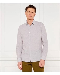 Льняная рубашка Pit-w Slim fit, коричневый Joop