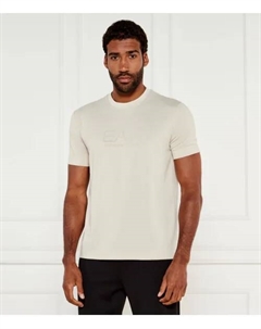 Футболка Slim fit, бежевый Ea7