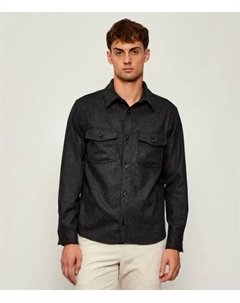 Шерстяная рубашка Магнус Regular fit, серый Oscar jacobson