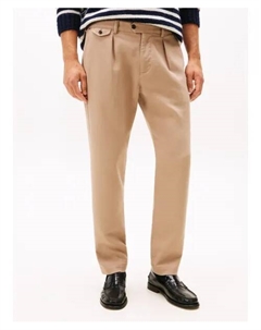 Брюки-Чинос в стиле гарлем Tapered fit, бежевый Tommy hilfiger