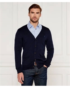 Шерстяной кардиган Slim fit, синий Polo ralph lauren