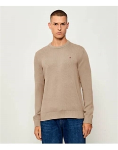 Свитер Slim fit, бежевый Tommy jeans