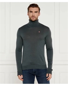 Водолазка из шерсти дамаванд Regular fit, синий Napapijri