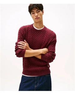 Свитер Slim fit, красный Tommy jeans