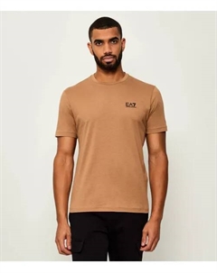 Футболка Slim fit, бежевый Ea7