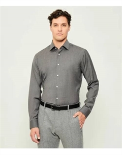 Шерстяная рубашка h-joe-kent-c1-214 Regular fit, серый Boss