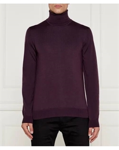 Шерстяная водолазка San Thomas-M Regular fit, фиолетовый Hugo