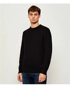 Свитер Syer Regular fit, черный Hugo