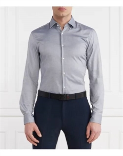Рубашка Koey Slim fit, серый Hugo