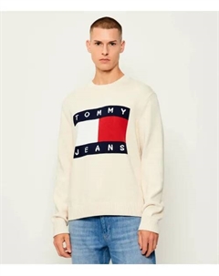 Свитер Regular fit, белый Tommy jeans