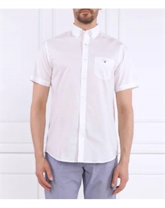 Рубашка Reg Broadcloth SS BD Regular fit, белый Gant