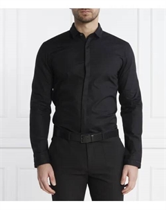 Рубашка Элой Slim fit, черный Hugo