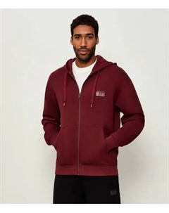 Толстовка Delastomer Relaxed fit, красный Hugo