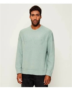 Свитер Splinden Regular fit, зеленый Hugo