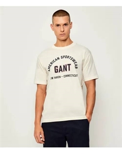 Футболка с графическим принтом Regular fit, белый Gant