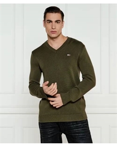 Свитер Regular fit, зеленый Tommy jeans