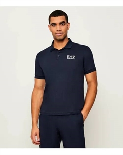 Футболка поло Regular fit, синий Ea7