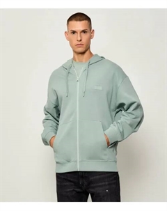 Толстовка Delastomer Relaxed fit, зеленый Hugo