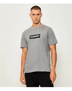 Футболка с логотипом s-box Relaxed fit, серый Napapijri