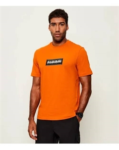 Футболка с логотипом s-box Relaxed fit, оранжевый Napapijri