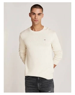 Свитер Slim fit, бежевый Tommy jeans