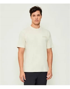 Футболка с принтом S-образной спины, SS Relaxed fit, бежевый Napapijri