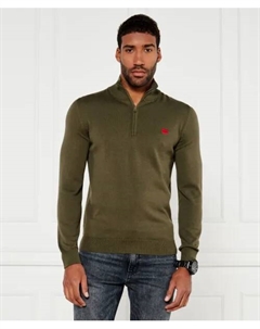 Свитер Сан-Квинтус-c Regular fit, зеленый Hugo