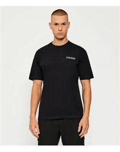 Футболка с принтом S-образной спины, SS Relaxed fit, черный Napapijri