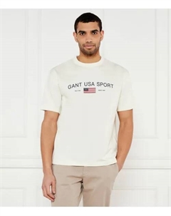 Футболка Relaxed fit, бежевый Gant