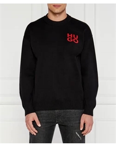 Свитер Сан-Кассиано Regular fit, черный Hugo