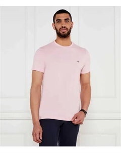 Футболка с изображением щита Slim fit, розовый Gant