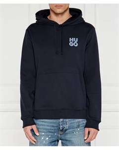 Толстовка Dimonihood Regular fit, синий Hugo