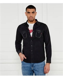 Джинсовая рубашка Regular fit, черный Replay